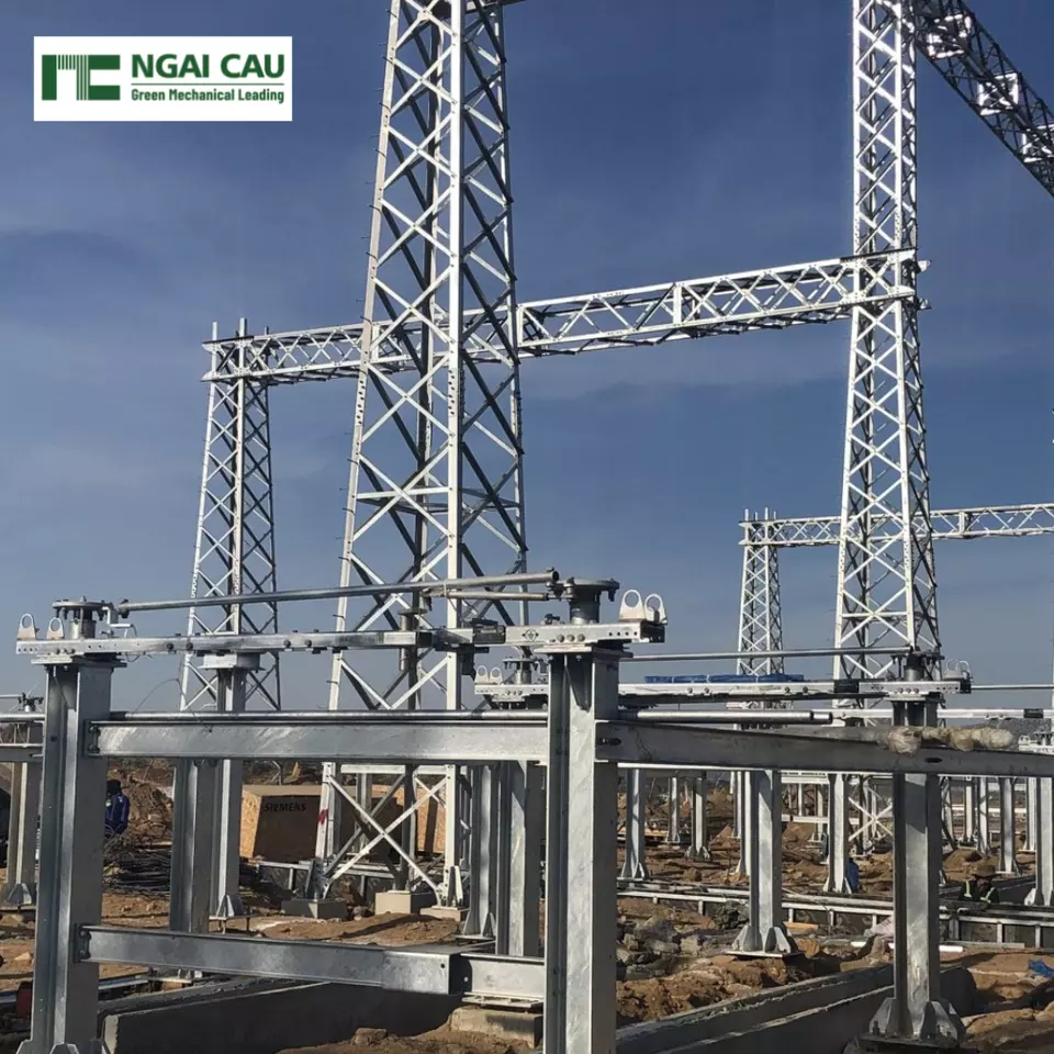 Ready to ship Equipment Electric Support Columns From Viet Nam Manufacturer With Customized Design for Electrical Substation