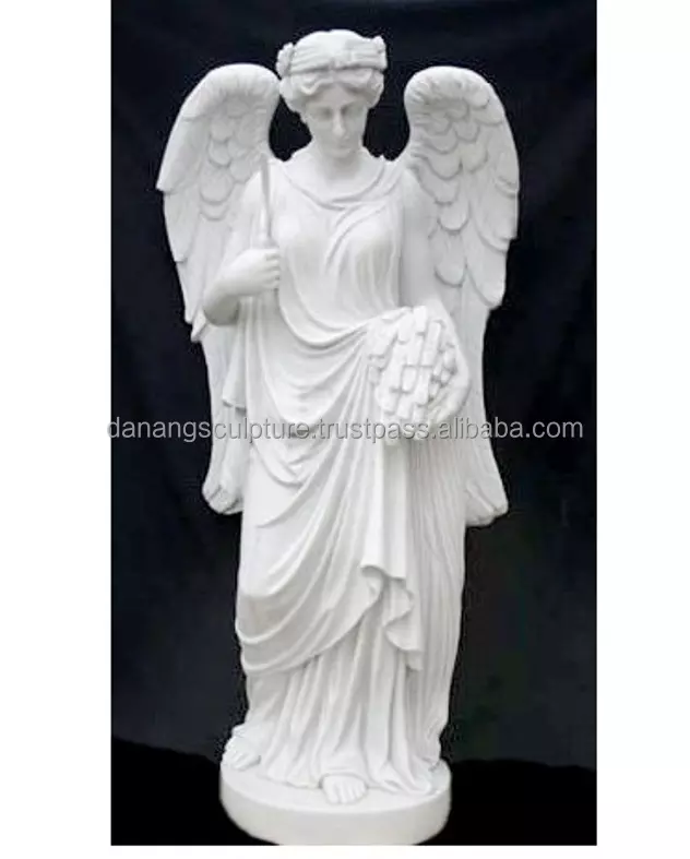 High quality beautiful standing angel stone statue DSF-TT025