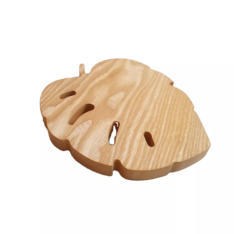 Ash wooden leaf-shaped pot holder 140*70 ash wood High quality Made in Viet Nam