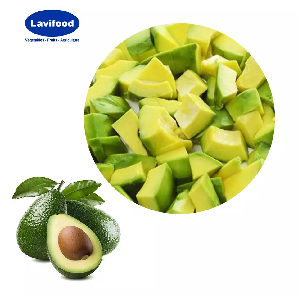 Rich in Nutrition Dice Slice Chunk Frozen Avocado Fruit IQF Avocado from LAVIFOOD Vietnam