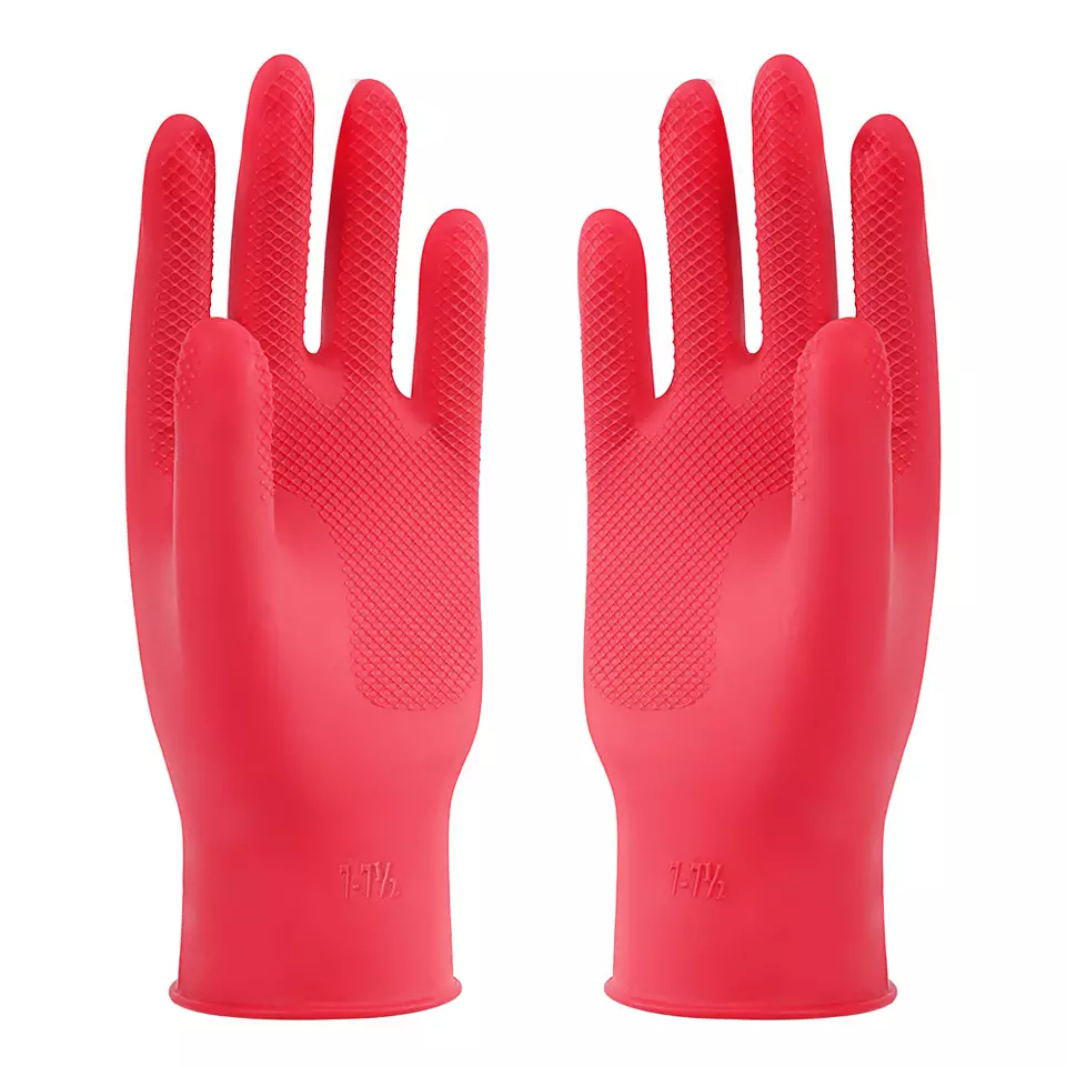 Huong Duong Nature Rubber Household Gloves for Kitchen size S-25cm made in Vietnam safe for skin hand