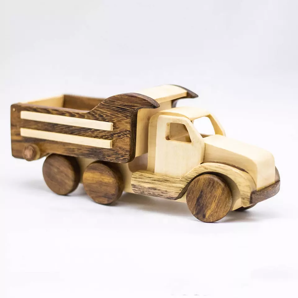 OEM - ODM Baby Wooden toy Building blocks Truck toys play vehicle Train Blocks Wooden Toys For from 1 year old baby WOODEN TRUCK