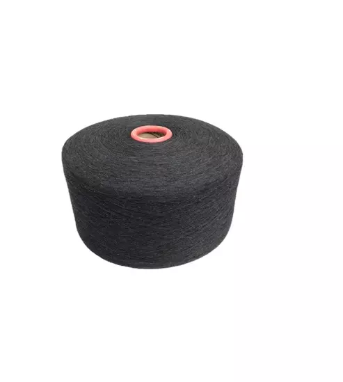 OE recycle yarn(Black Charcoal) Ne 10/1s 75% Cotton Melange blended black charcoal yarn for weaving