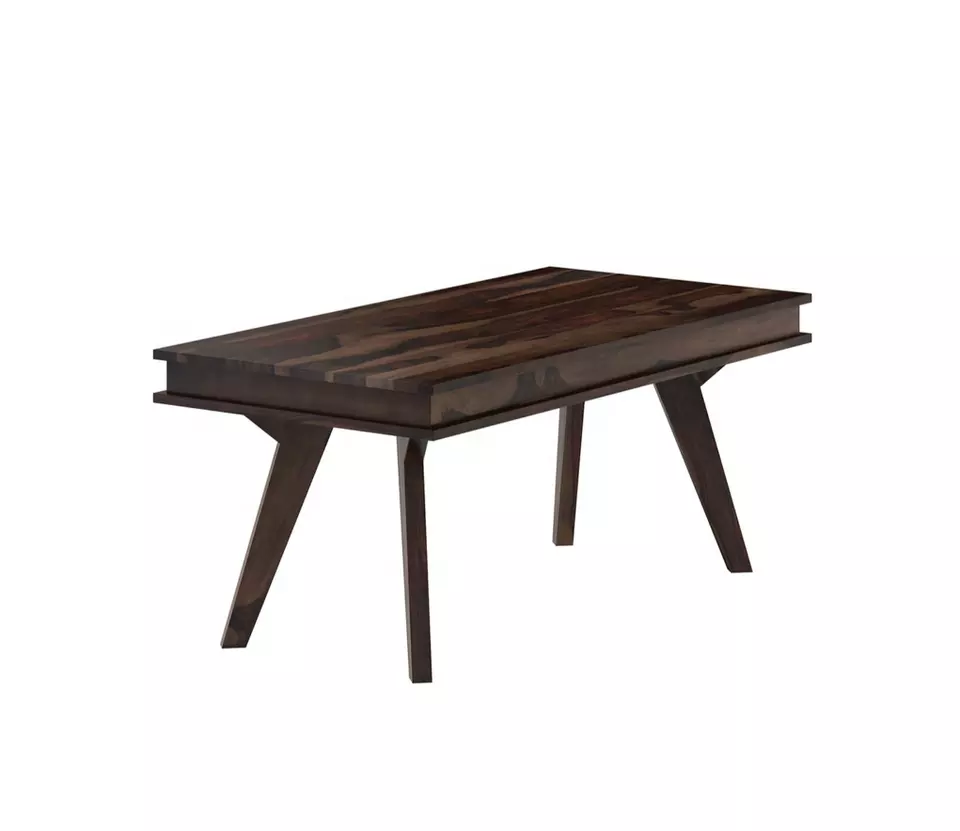 Viet Nam Product Bruna Rectangle Dinning Table Made By Walnut Modern Rustic Style Design For Dinning Room