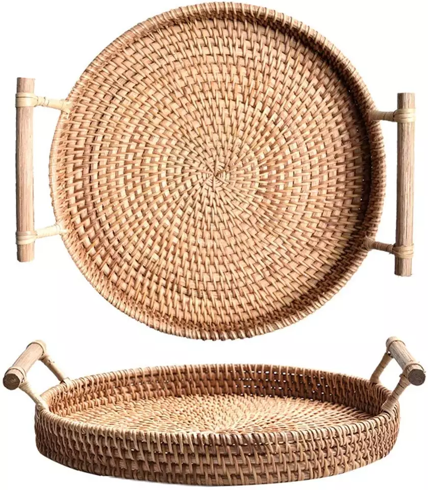 Rattan basket for Home , picnic, Kitchen, Rattan bread tray