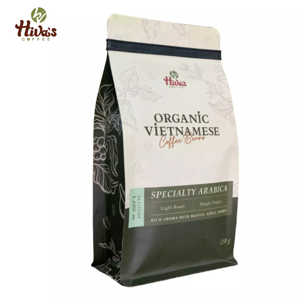 Premium Quality Roasted coffee beans Specialty Arabica natural Organic Hiva's coffee Vietnamese Coffee 0.25 kg Good price