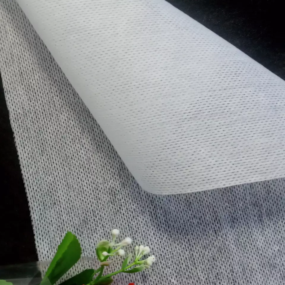 ISO High Quality Cheap Price Standard Fabric Factory Of Rayon Viscose Polyester Cotton White Spunlace Nonwoven Parallel Mesh