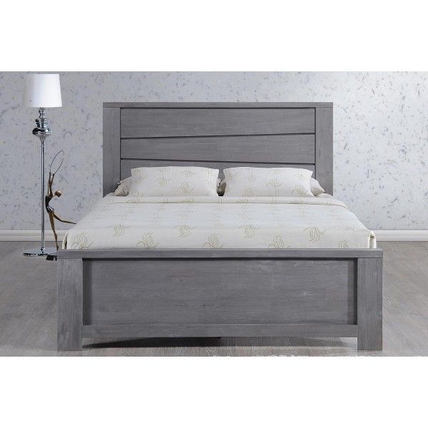 Modern Simple Beautiful Cheap Gray MDF Industrial Bed