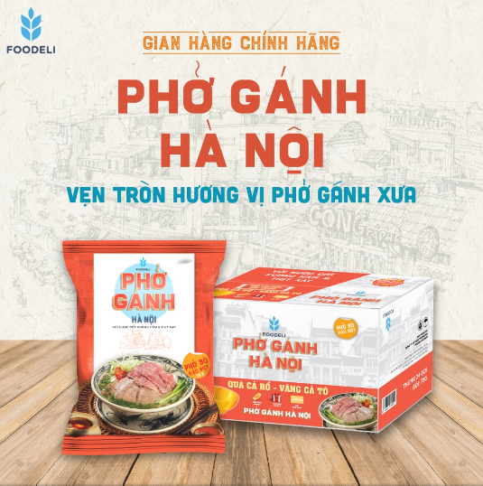 Hanoi Instant Noodle Soup - Special Beef Noodle Soup (Box 24x75Gr)