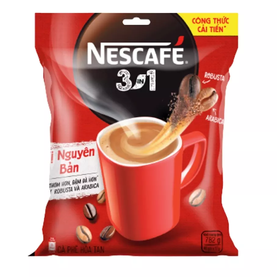 Wholesale Nesscafe 3in1 Instant Coffee Powder Bag 768g Moderate Tasted/ Vietnamese Instant Coffee 3in1 Nesscafe
