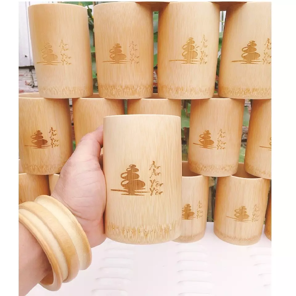 Handmade Bamboo Cup Viet Nam Eco Friendly Best Selling New Design 100% Natural Bamboo Cups From Tribee Brand