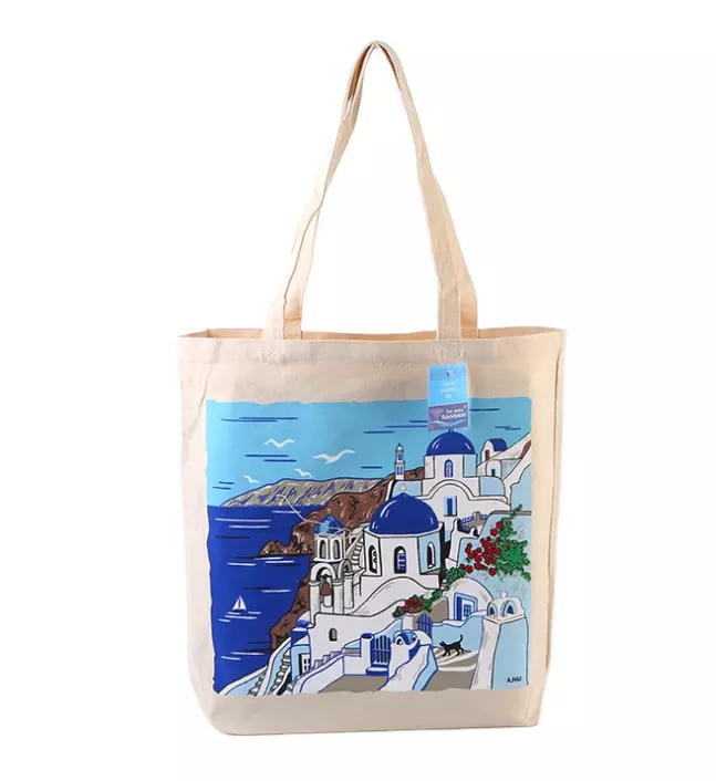 Vietnam factory eco friendly cotton canvas shopping bags high quality customized logo print