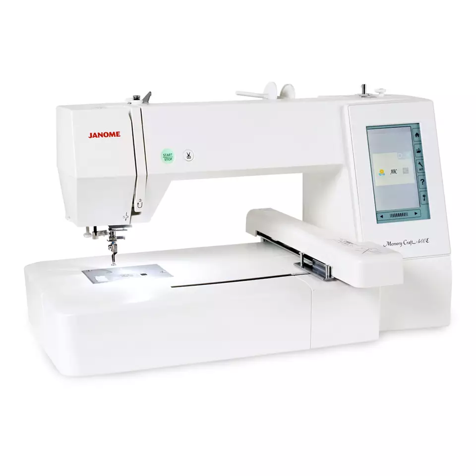 NEW In Hand Janome Memory High Speed Craft 555E Embroidery and Sewing Machine Cover Seam Machine