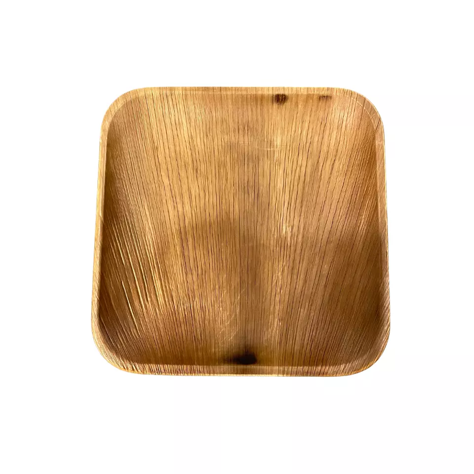 Best Bamboo plates Eco friendly biodegradable areca palm disposable plates Wooden plate for Restaurant Parties from VietNam