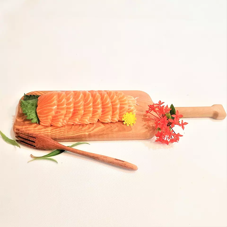 Natural Wood Cutting Board Long Handle Cutting Board For Vegetables and Fruits Ashwood Kitchenware