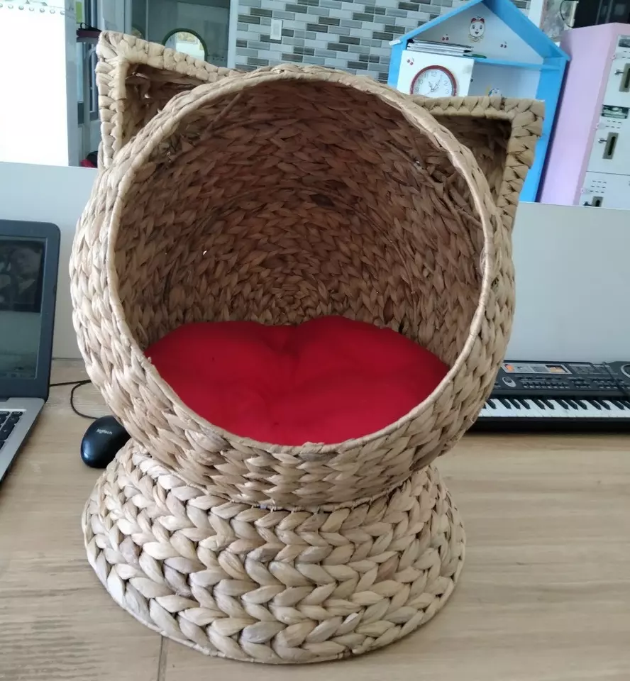Dried water hyacinth pet house used for home decoration Made in Vietnam