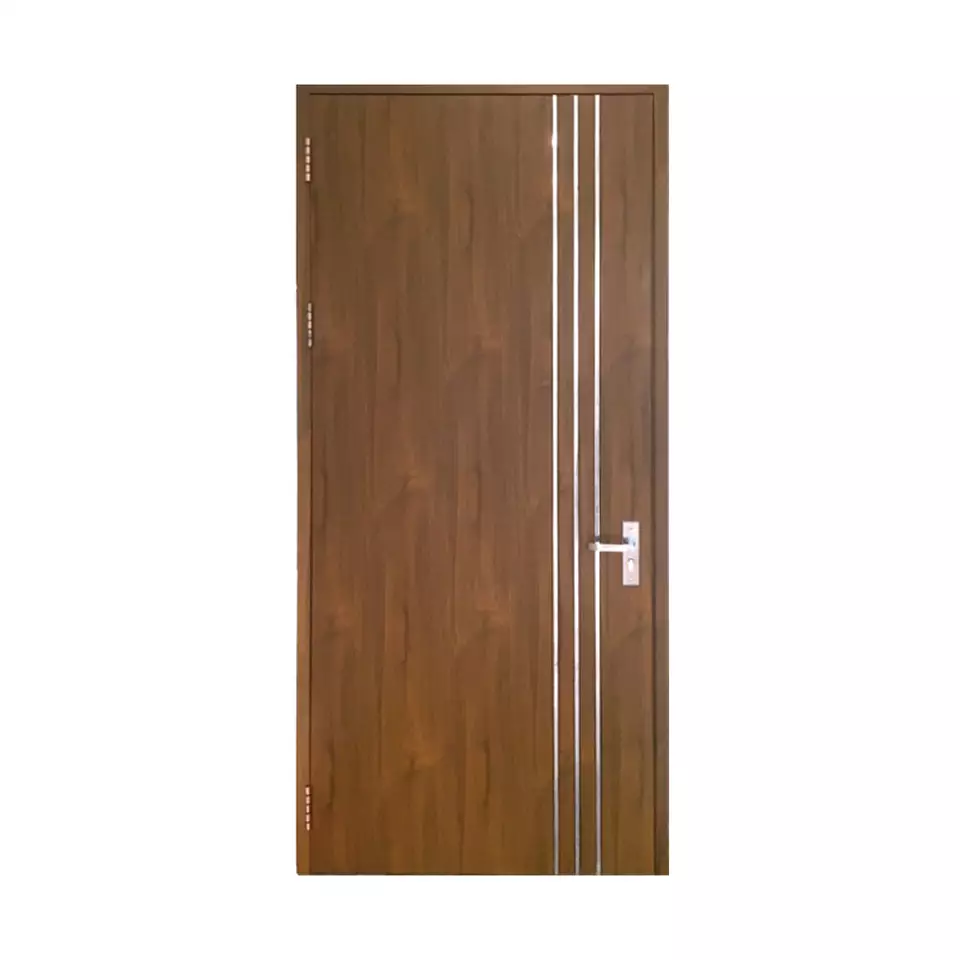 Factory Direct Sales Single-leaf Wood Grain Steel Door - The door Has No Opening Above