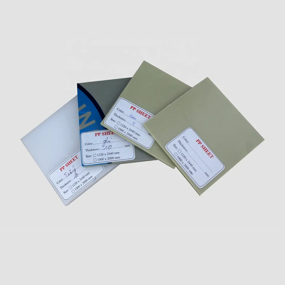 PP sheets 100% Virgin Materials (many colors) sz 1220x2440mm, 1000x2000mmm