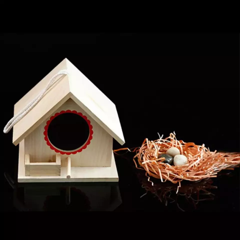 Wooden Bird house made from Solid wood made in Vietnam