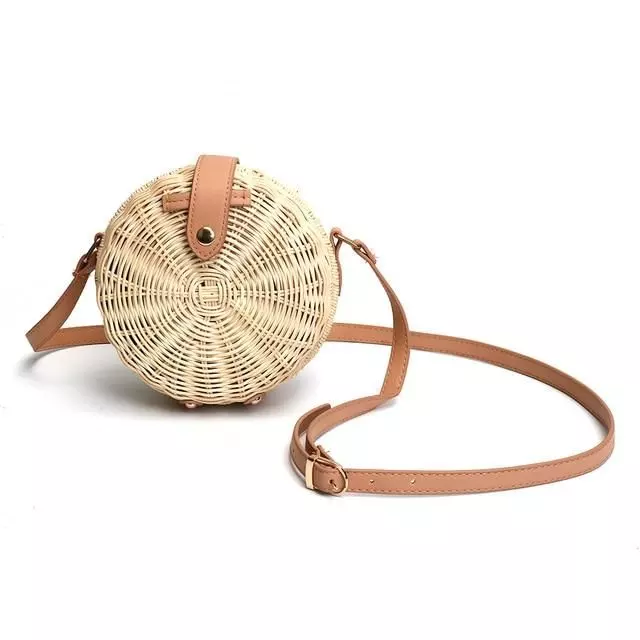 Trending Summer Round Woven Messenger Bag Women Fashion Best Quality Cheap Price Low MOQ Hot Selling Brand From Vietnam