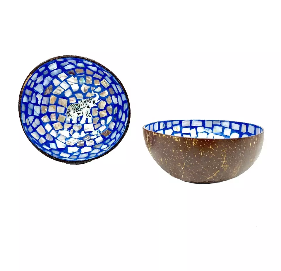 Wholesale Vietnam mother of pearl coconut shell bowl