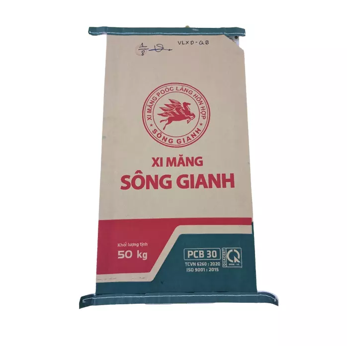 By 100% Vietnam Kraft Paper high quality Cement packaging bags / Cement bag/Bag for packing cement