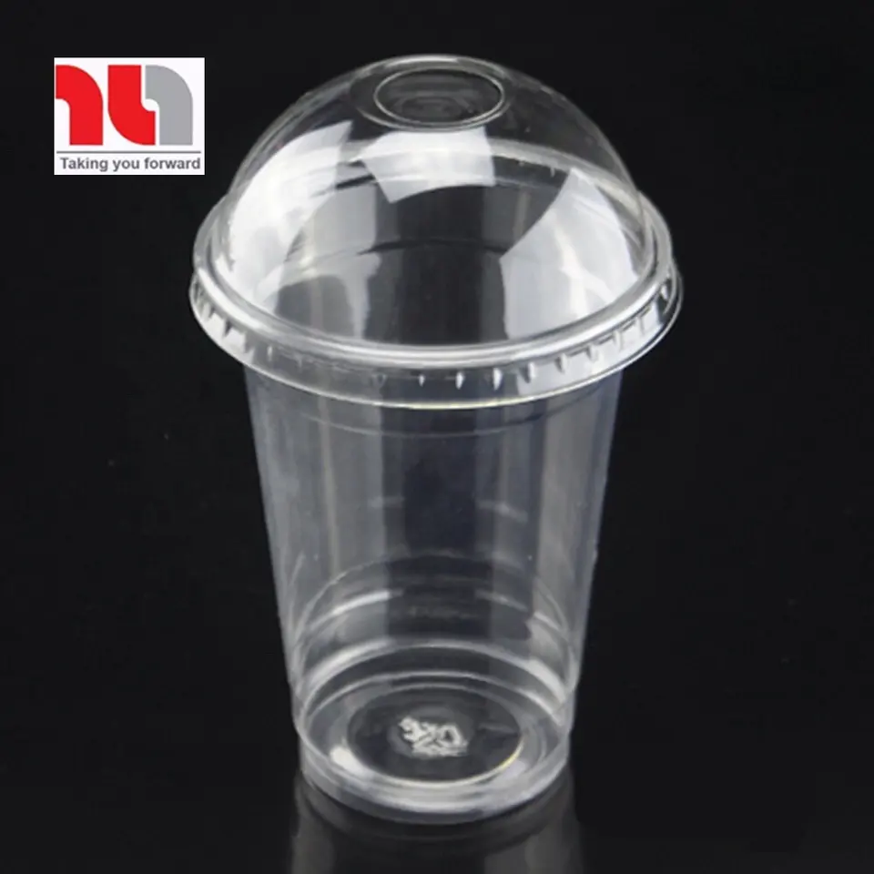 Clear soft drink cup take away PET plastic bottle drink