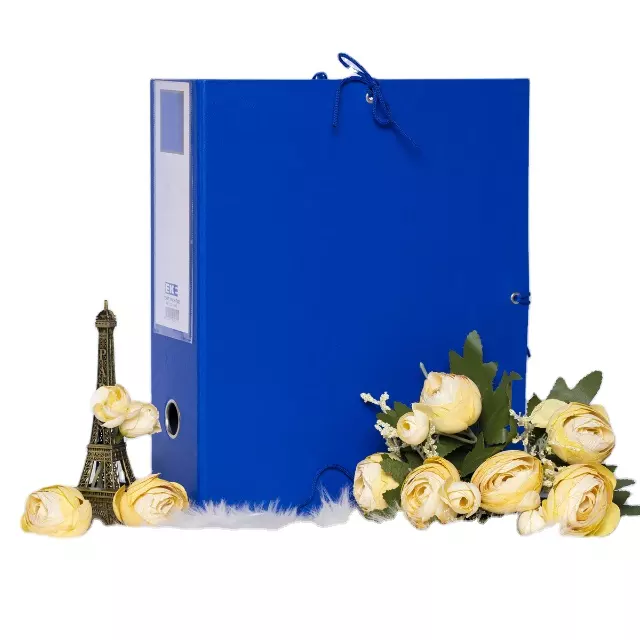 High quality Plastic file folders with ropes PP file box with fastener arch file folders