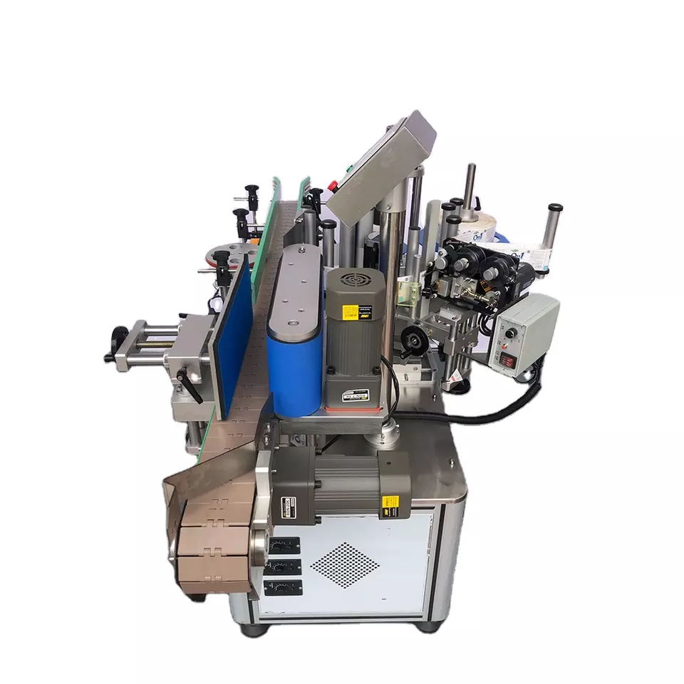 High Quality VAP1203 Automatic wrap around round bottle labeling machine (Stick 1 label on round or square bottles)