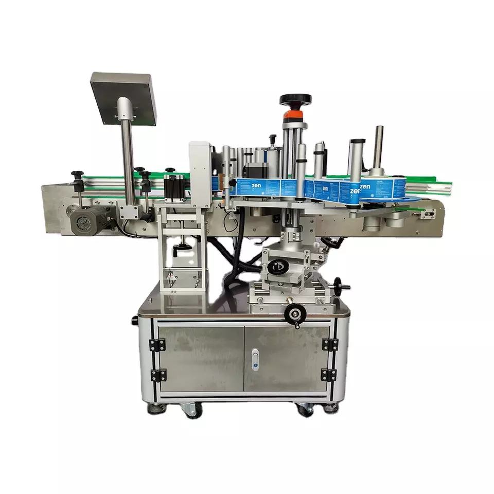 VAP1204 Automatic Round Bottle Labeling Machine For Locating (Sticking 1-2 Labels)