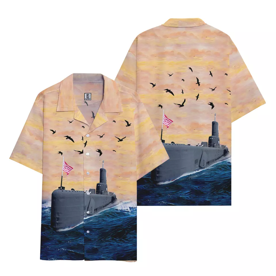 Wholesale U.S. Navy USS Croaker (SSK-246) Hawaiian Shirt For Men With Best Quality Contact us for Best Price