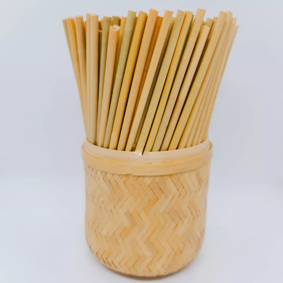 Wholesale Disposable Straw Organic Biodegradable Straw Bamboo Grass Drinking Straw