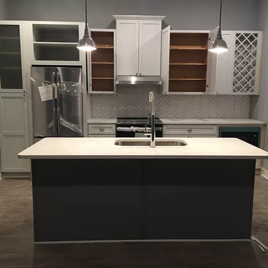 White Shakerdoor kitchen cabinet for US Apartment