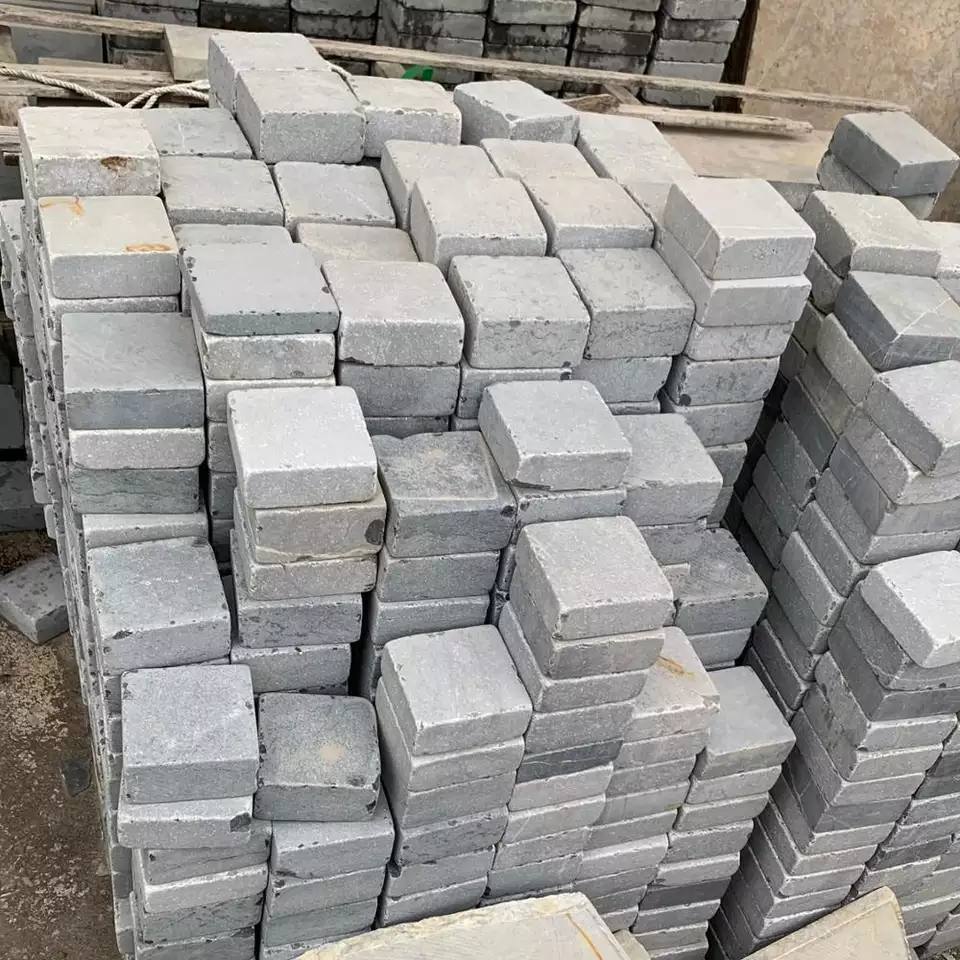 High Quality Construction ELA Stone Modern Villa Machine-Cut Blue Limestone tiles from Vietnam