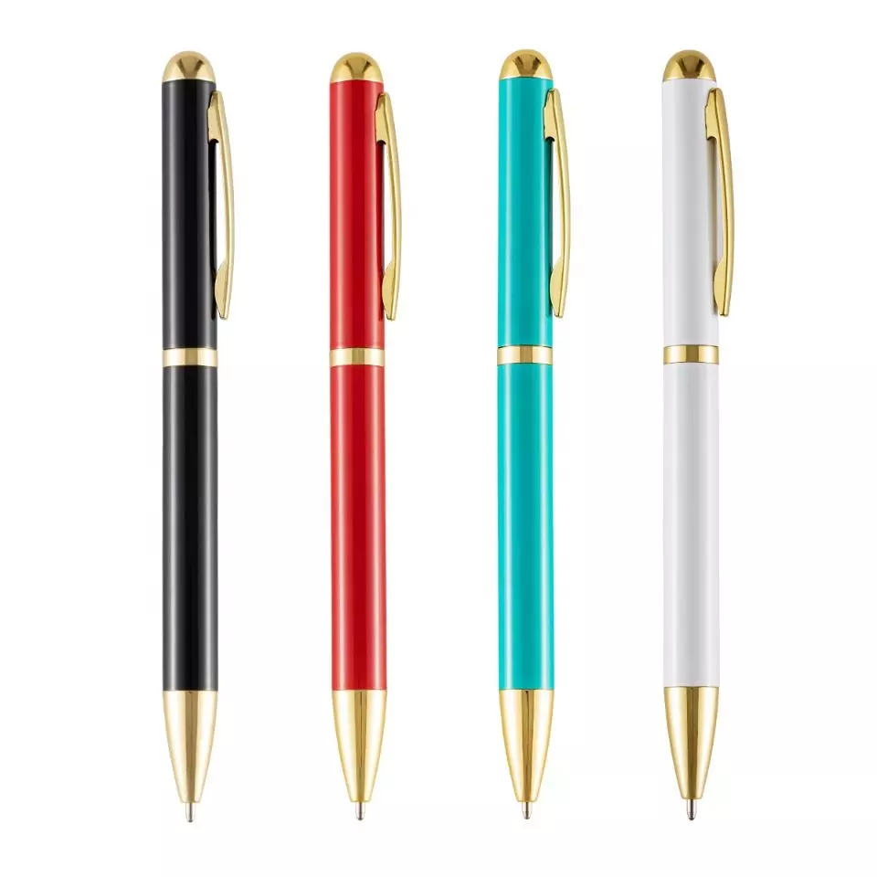 Factory direct sale custom pen with logo papeleria metal business high quality gift luxury ball point pen
