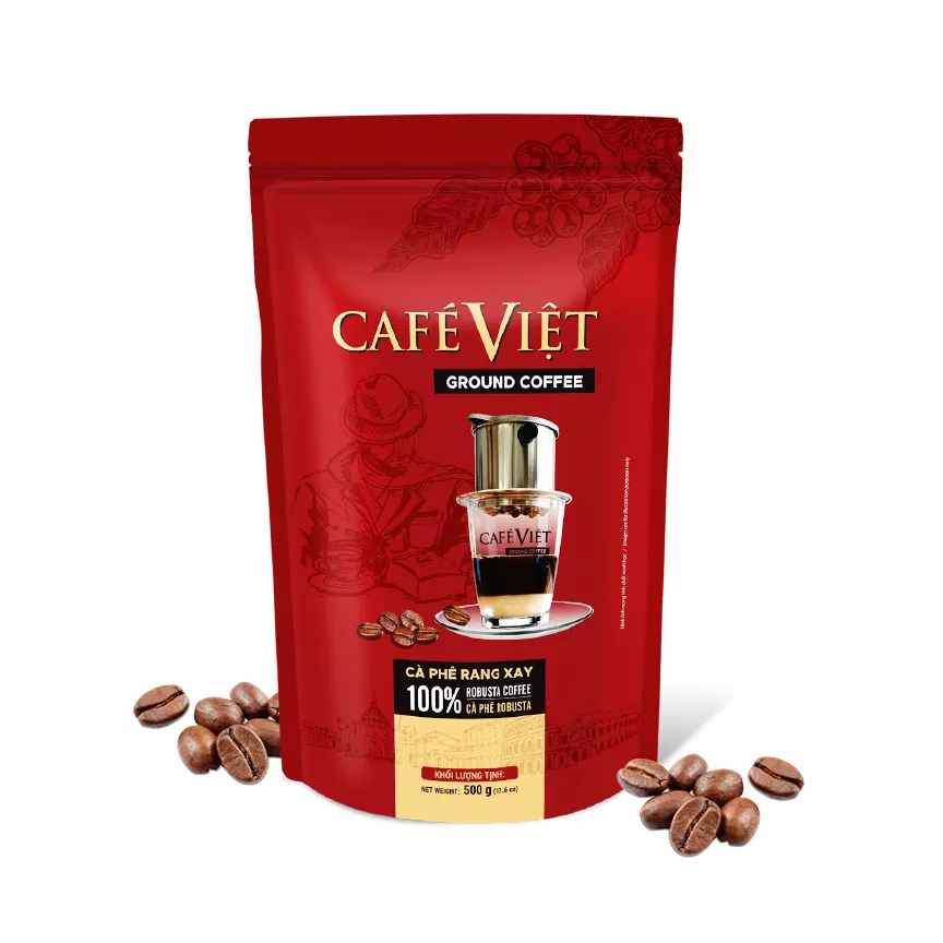 Ground Vietnamese Coffee Robusta High Caffeine NAPOLI COFFEE 500g per Bag