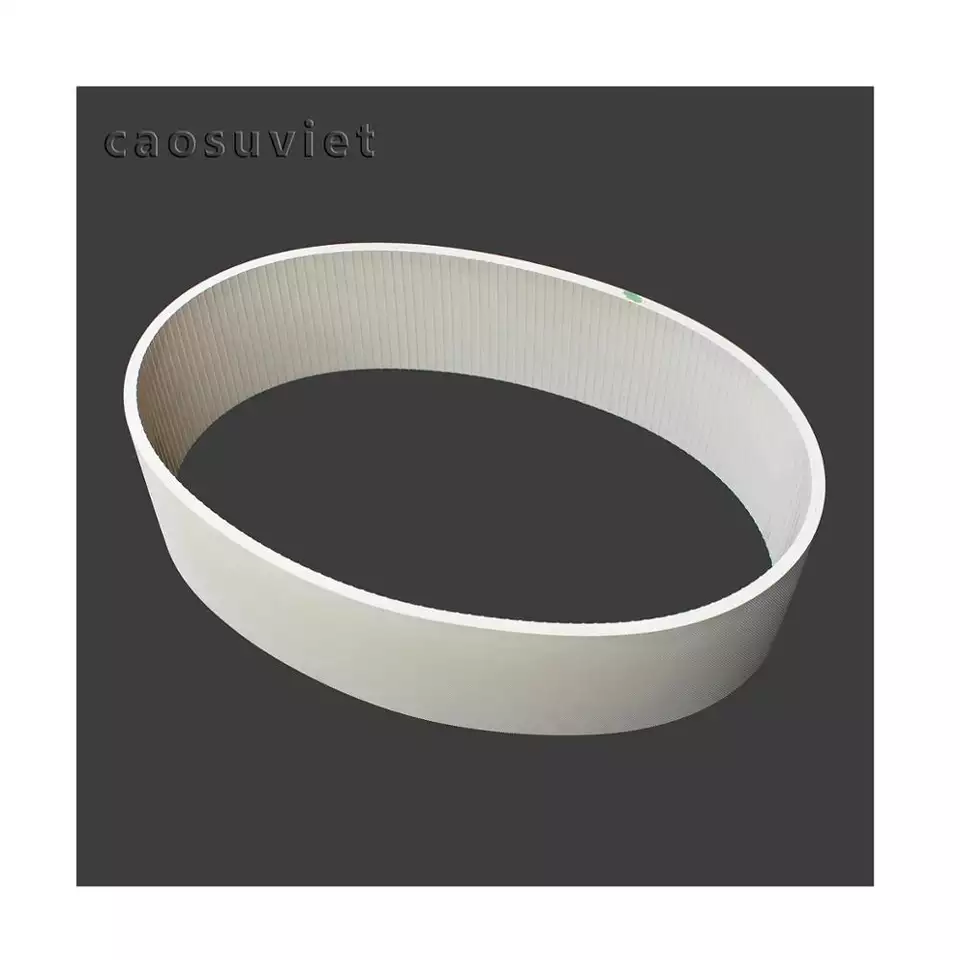 Multi- function high quality white rubber belt for fish meat bone separator