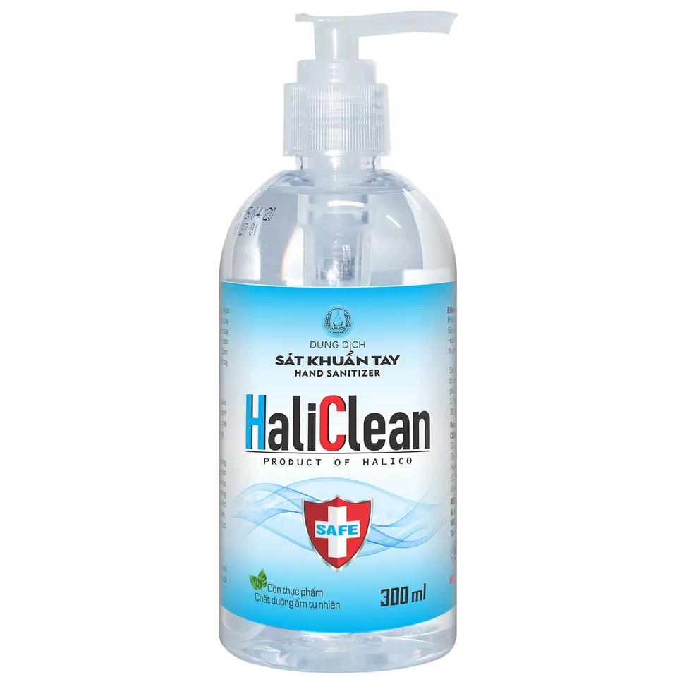 HaliClean Alcoholic Cleaning Agent For Home and Workplace 300ml recommended hand rub formulation