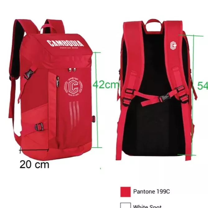 2021 New Red Polyester Fabric Custom Laptop Backpacks Business Travel Nylon Waterproof Laptop Backpack Bag