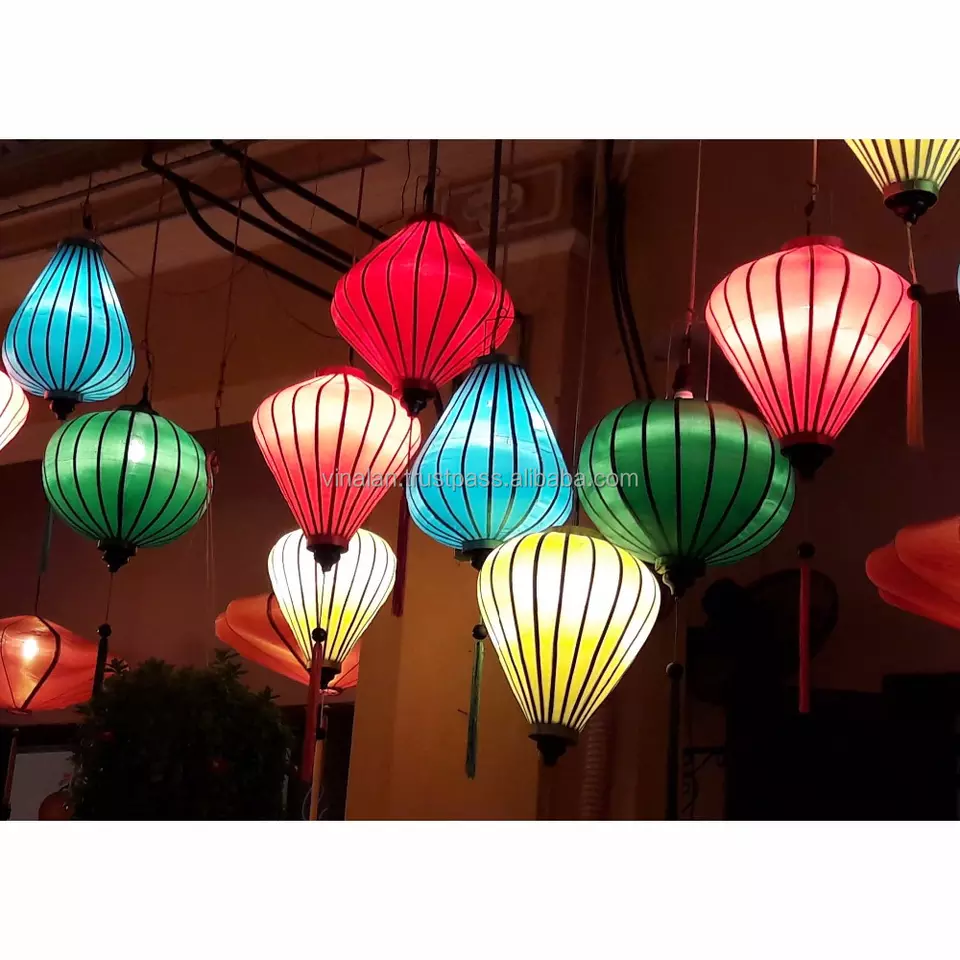 Vietnam silk lanterns for wedding decoration - Outdoor lanterns