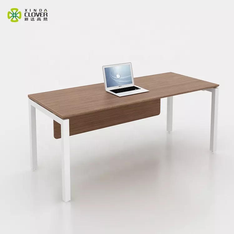 Minimalistic Office Table Modern Computer Home Desk Mahogany Office Desk