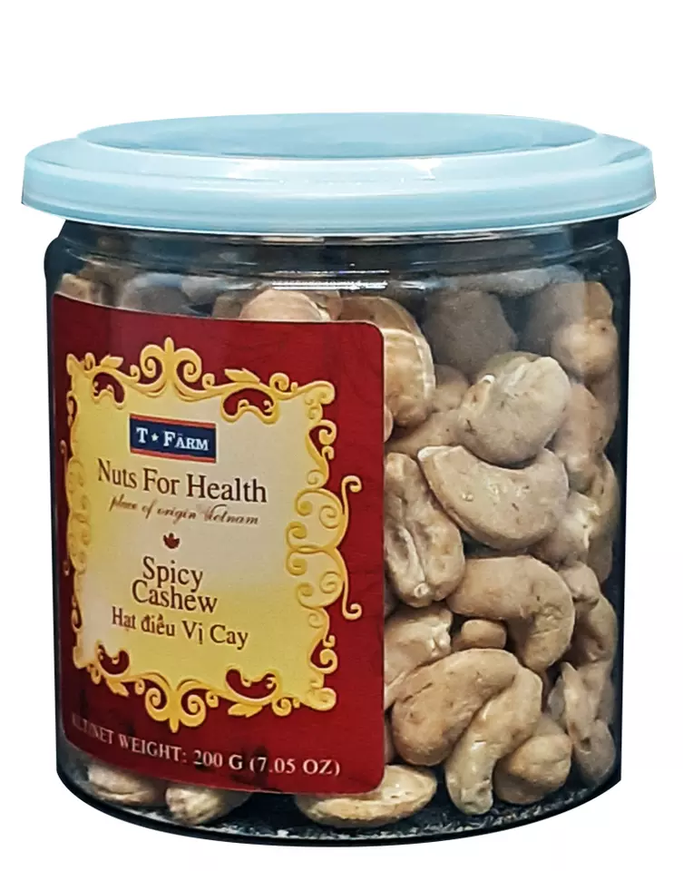 Provider T Farm Spicy Taste Cashew Nuts SPICY CASHEW T-FARM - JAR 200GR