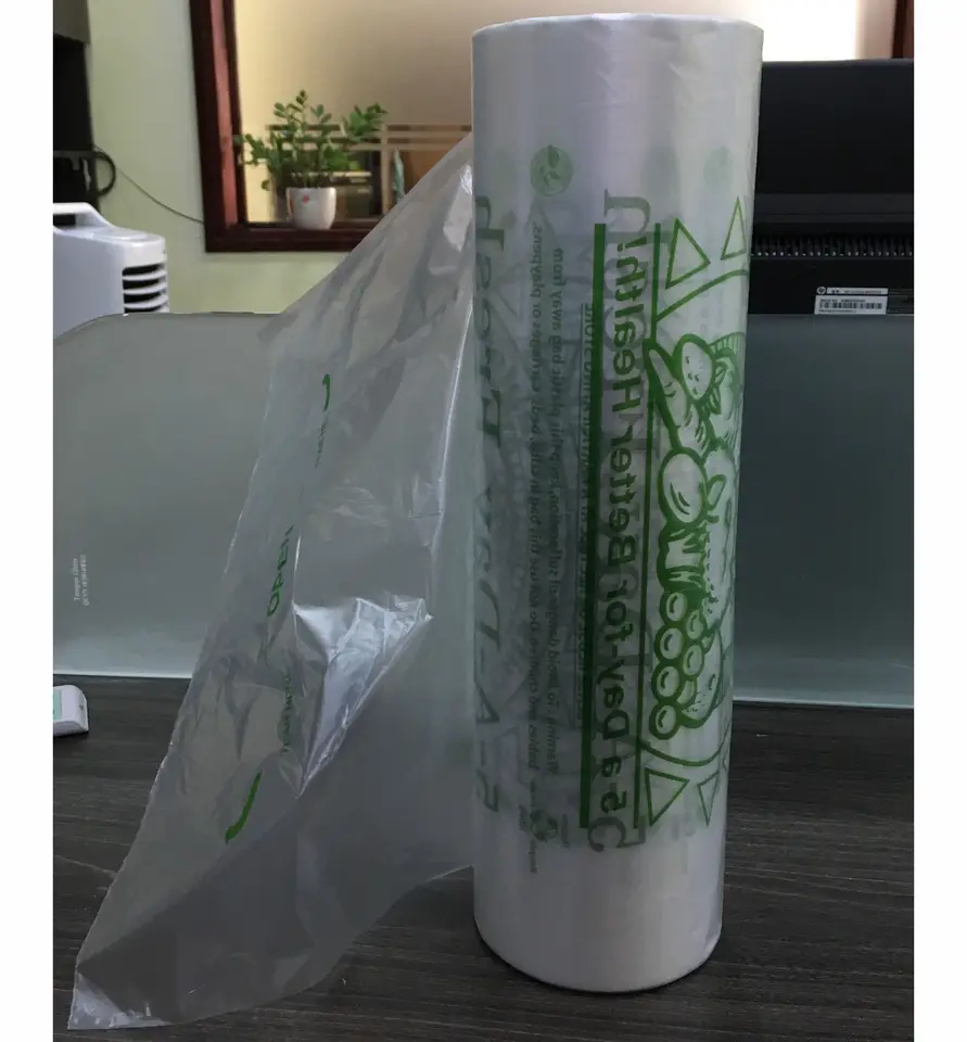 Custom Accepted Printing Surface Non-woven HDPE Plastic Shopping Bags for Food from Vietnam