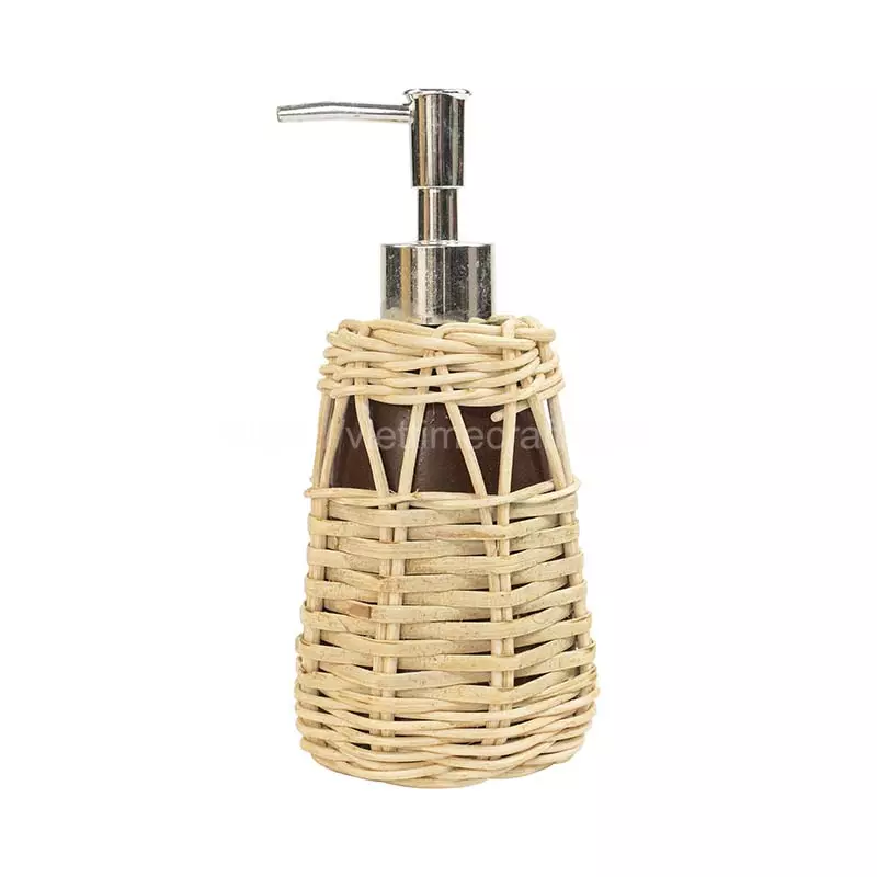 Eco Friendly Bamboo Liquid Soap Dispenser Soap Holder Bathroom For Home/Hotel Accessories Wholesale Handicraft