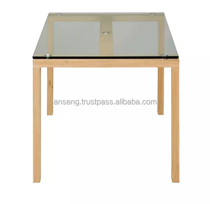 Glass Top Rectangle Dining Table