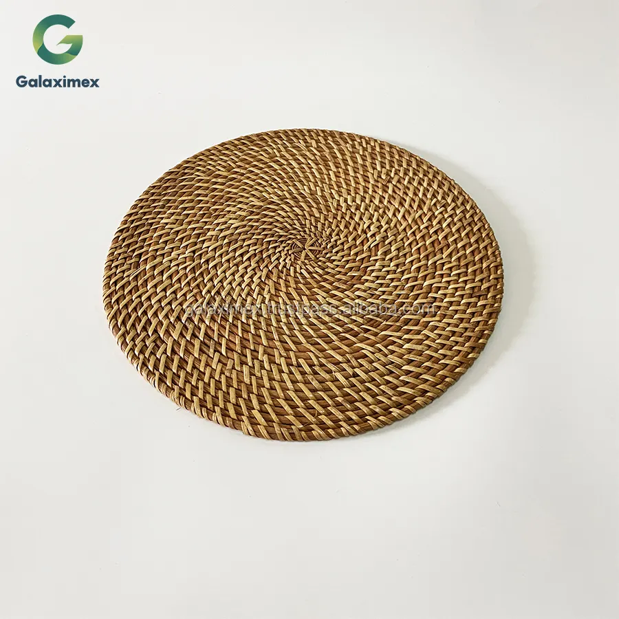 Hot Trend Woven Rattan Placemats Eco-friendly rattan place mat table dinner sets