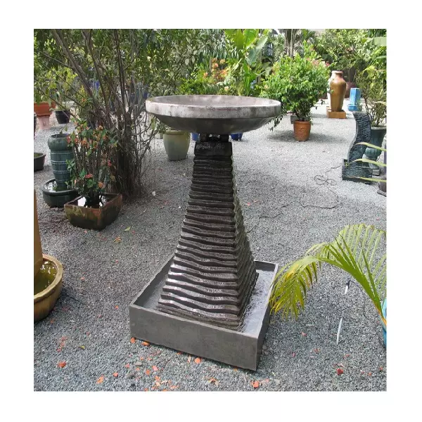 FS009CH High Quality Garden Furniture Bowl Water Top Fountain INCL PUMP/POND/RISER FS009 Made In Vietnam