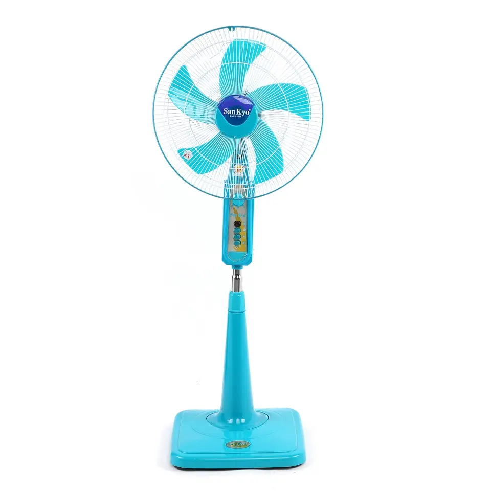 Mechanical Control Sankyo 3 Wind Speed Modes Stand Fan With Timer For Household / Outdoor 3 Colors Origin From Vietnam