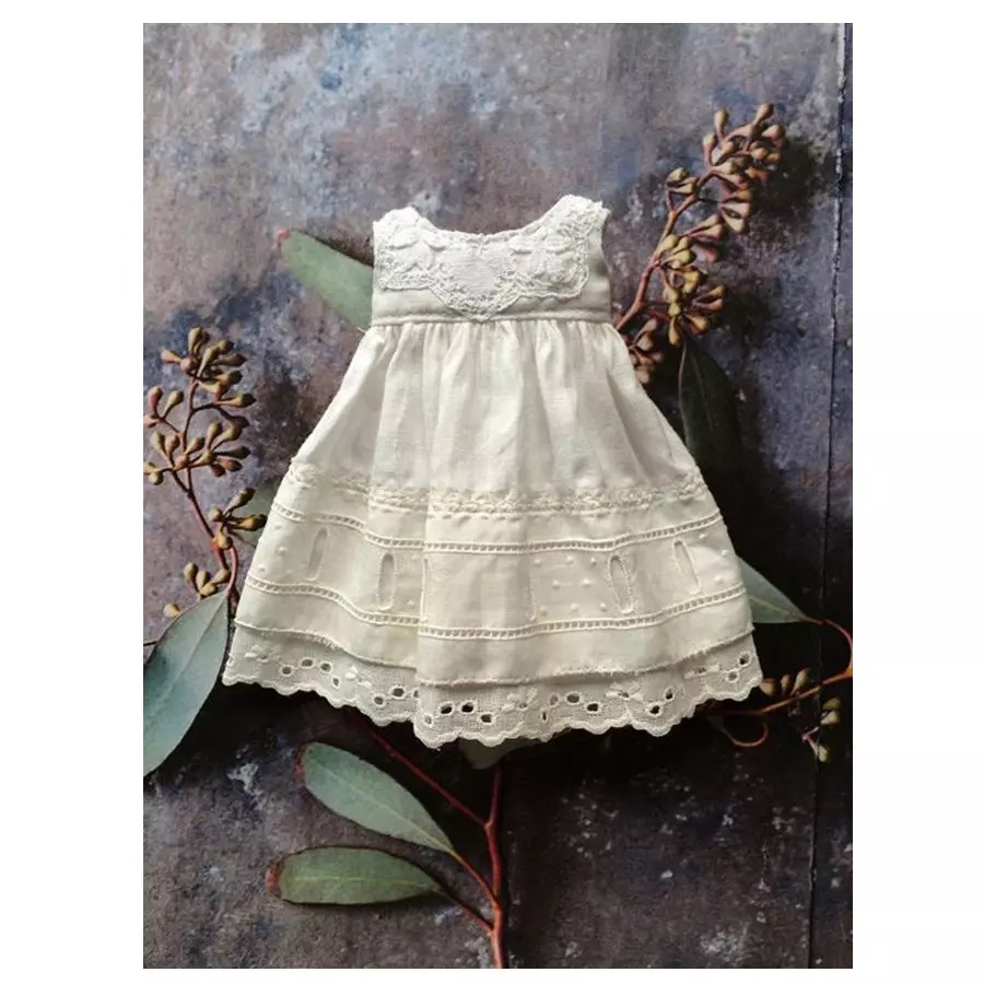 Embroidery baby girl dress, 100% cotton