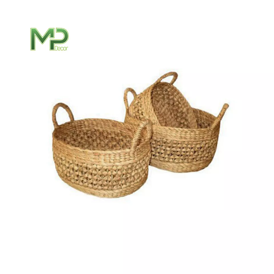 Handmade water hyacinth basket